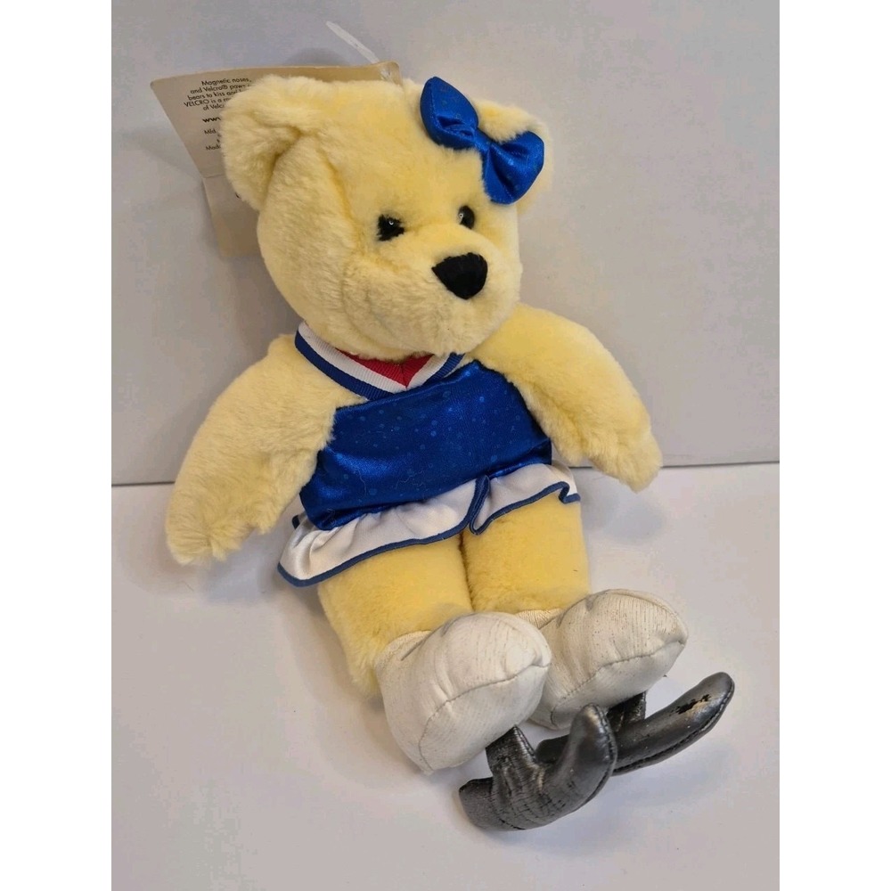 Vintage 2002 Winter Olympic Games Plush Teddy Bear Skater Salt Lake City 12"